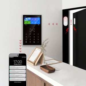 Alarm GSM WiFi PG109T LCD 4 , 3 cale Tuya Smart – panel sterujący