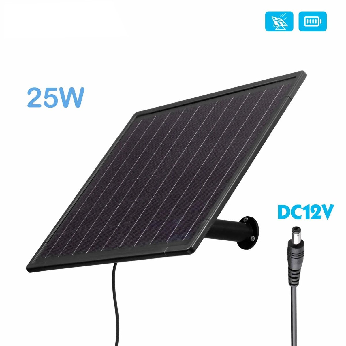 Panel Solarny 25W 12V | Monokrystaliczny IP66 | Do Kamer | Onshop.pl