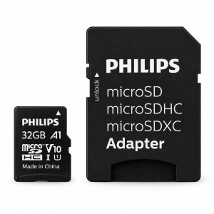 Karta Micro SD Philips 32GB + Adapter